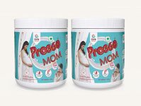 Pro360 MOM Protein Powder Nutritional Supplement for Pregnant and Lactating Mother, Complete Maternal Nutrition during Pregnancy and Breastfeeding - Dry Fruits with Saffron – 250+250g Pack of 2