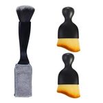 Yungeln 3 PCS Car Interior Dust Brush,Car Detailing Brush,Car Dash Cleaning Soft Brush,Universal Car Interior Crevice Brush for Cleaning Panels,Air Vent,Leather,Computer