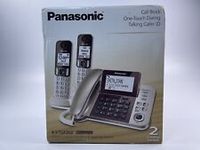 Panasonic KX-TGF352N Corded/Cordless Phone System Answering Machine 2 Handsets