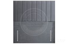 Grey Plush Velvet 54" Floor Standing Aero Portland Headboard For Divan Ottoman Bed 5FT King Size Headboards For Beds Bedroom Furniture (Grey Plush, King-Size - 【5FT】)