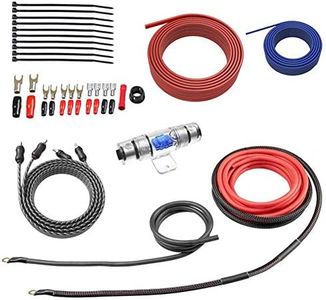 ROCKRIX True 8 Gauge Complete AMP Wring Kit Amplifier Installation Wiring Kit for Car Audio System