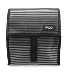 Packit, CA Freezable Lunch Bag, 8-Inch, Gray Stripe