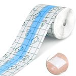 Cetaplast Freely Cut Transparent Stretch Adhesive Bandage Dressing PU Film Wound Waterproof Sticker Good for Wound Healing Both for people or Pets Dressing Pads Tattoo Aftercare Bandage (10cmx5m)