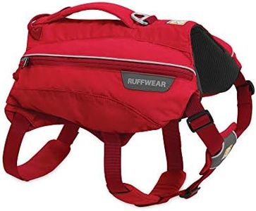 Ruffwear, Singletrak Dog Pack, Hiking Backpack with Hydration Bladders, Red Currant, Small