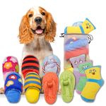 Rainbow-K9 10 Pack Dog Squeaky Toys Cute Plush Toys Stuffed Fruits Vegetables Dog chew Toy Squeaky Dog Toys for Puppy Small Dog Pets