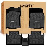 LASFIT Floor Mats for Nissan Rogue 2014-2020, TPE Custom Fit All Weather Floor Liners (Not fit Rogue Sport or Select Models), Full Coverage No Curling Car Mats, 1st & 2nd Row, Black