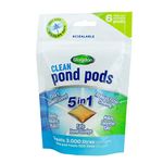 Blagdon Clean Pond Pods, Clears Blanket Weed, Reduces Filter Cleaning, Feeds Aquatic Plants, Eats Pond Sludge, Removes Chlorine, Makes Tap Water Safe, Pet & Wildlife Safe (pack of 6 pods)