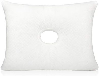 IMPRESA Firm Memory Foam Pillow with an Ear Hole - Includes 2 Pillowcases - FSA/HSA Eligible - Helps Reduce Ear Pain from CNH, Pressure Sores, Post Ear Surgery, Ear Pain or Ear Plugs - Non-Adjustable