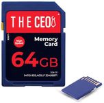 THE CEO Memory Card Ultra SDHC UHS-I 90MB/s – High-Speed & Reliable Camera Card - Class 10 for Fast Read/Write Ideal for Full HD Video & Photography- Get a Durable 64GB SD Card for Long-Term Storage