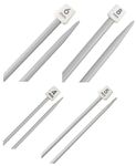 Plastic Knitting Needles Straight Single Pointed Sweater Needles Superior Quality DIY Craft Knitting Tool for Beginner Small Project 2 X 4mm 5mm 6mm 8mm (Pack of 4 Pairs) (Plastic)