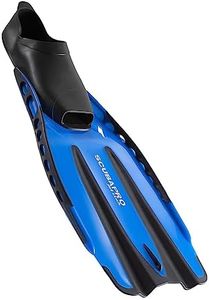 SCUBAPRO Jet Club Full Foot Diving Fins, Black/Blue, Large (Closeout 2024)