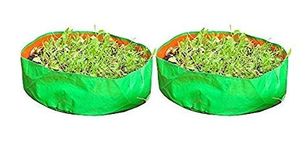 COIR GARDEN HDPE Plastic Grow Bag (Metallic, 18x6 inch) Pack of 2