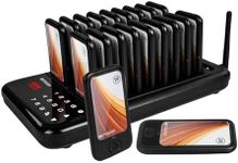 Retekess TD173 Restaurant Pager System, Buzzers for Restaurant, Custom Stickers, 20 Pagers with Buzzer Vibration Flash for Food Court, Hotels, Churches