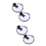 TOPBATHY 4 Pcs Lids for Coffee Mug Lid Coffee Cup Lid Glass Coffee Tumbler Vacuum Replacement Lid Travel Tumblers Lids Lid for Tumbler Coffee Mugs Tumbler Caps Lids Flip Seal Slider