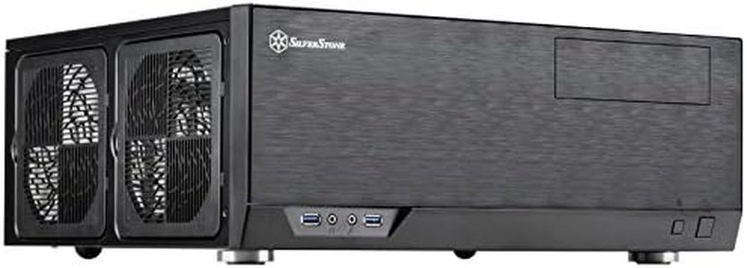 SilverStone Technology GD09 Home Theater PC (HTPC) Computer Case with Faux Aluminum Design for ATX/Micro-ATX Motherboards, SST-GD09B