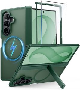 FNTCASE for Z Fold 8 Ultra/Z Fold 7 Case: with Kickstand Hinge Protection