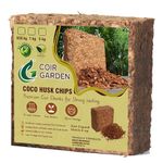 COIR GARDEN - Coconut Husk Chips for Hydroponic Plants (4.5 KG), Mulch and Potting Mix, Eco-Friendly for Indoor & Outdoor Plants