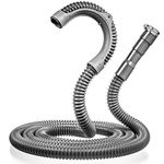 Universal Washing Machine Drain Hose - 10 Ft Drain Hose - Corrugated and Flexible Washer Drain Hose - Installation Washer Hose Drain Replacement - Reinforced Washer Hoses with Clamp (10 ft)