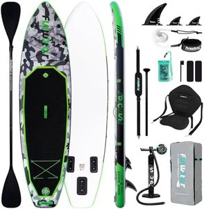 FunWater Inflatable Paddle Boards Stand Up Paddleboard Wide Stable with Premium SUP Paddle Board Accessories Non-Slip Deck Ultra-Light SUP for Adult & Youth