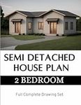 Modern Semi Detached House Plan: 2 