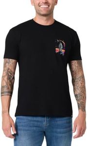 Planet Gaze Cool Art Short Sleeve Graphic Tee for Men, X-Large