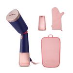 Philips 5000 Series Handheld Garment Steamer — Ready to use in seconds; Powerful 24 g/min Steam; 120 ml + 200 ml Tanks; GlovePouch + StyleMat — Marine Blue — STH5030/20