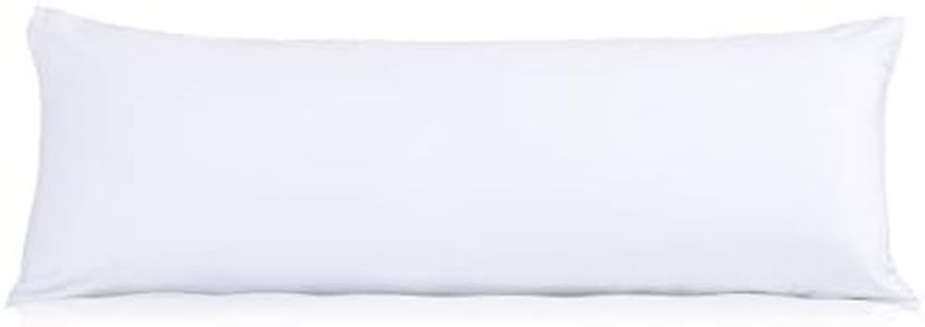 EVOLIVE Ultra Soft Microfiber Body Pillow, Long Side Sleeping Pillow for Adult and Pregnancy(Off White, Body Pillow 21"x54")
