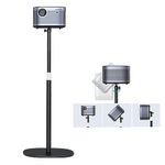 POLESTO Projector Stand Floor Projector Mount with Adjustable Height 20''-50'', Universal Projector Ceiling Mount 360° Rotatable Compatible with Projector, Camera, Webcam for Home & Office & Outdoor