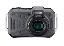 PENTAX WG-1000 Gray Waterproof Digital Compact Camera, Designed for Casual Outdoor and Underwater Photography, Waterproof to a Depth of 15 Meters, for up to one Hour of Continuous Operation