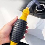 UniKart Liquid Fuel Oil Transfer Pump Kit Siphon Hose Pipe with 2 Durable PVC Hoses High Flow Hand Pump Portable Manual Car Pump for Petrol Diesel Oil Liquid Water Fish Tank with 2 - Meter Pipe