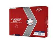 Callaway Golf Chrome Soft Golf Balls (Chrome Soft, White,360 Triple Track)