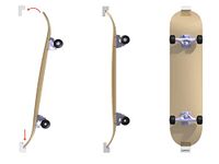Clipboart® Standard Wall Mount Bracket - Snowboard - Wakeboard - Kiteboard - Balance Board - Wakeskate - Longboard - 360° Wall Mount (White Vertical)