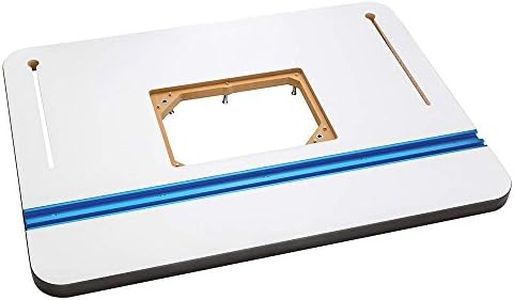 Rockler High Pressure Laminate Router Table Top – Router Table Tops w/ 10-Point Plate Leveling - Smooth, Low Friction Routing Table Top Accessories - MDF Core Woodworking Workshop Tools