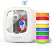 AI-Powered 3D Printer for Kids, Beginner 3D Printer with 8 PLA Filament Set, Huge Toy Library & Modify, Wi-Fi & App Control, Create STEM Toys, High Precision, 16+ Mini 3D Design Module, X-Maker Joy