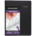 AT-A-GLANCE Undated Class Record Book, 8-1/4" x 11", 10 Weeks, 35 Students, Black (8015005)