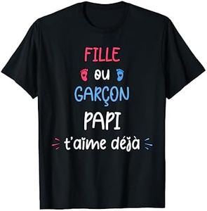 Annonce sex bebe PAPI baby shower fille ou garcon T-Shirt