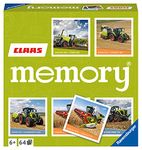 Ravensburger Claas Memory® - 20882 - The Classic Game for All Agricultural Machinery Fans, Memory Game for 2-8 Players from 6 Years