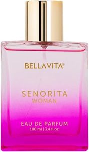 Bella Vita Luxury Senorita Perfume for women, 100ML | Floral & Fruity Scent, Blend of Pomegranate, Mint, Peony, Lotus, Yuzu, Magnolia, Musk, Mahogany and Amber | Vegan & Cruelty Free | Gift for her