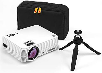 KODAK FLIK X7 Home Projector (Max 1080p HD) with Tripod, & Case Included | Compact, Projects Up to 150” with 720p Native Resolution & 30,000 Hour, Lumen LED Lamp| AV, VGA, HDMI & USB Compatible