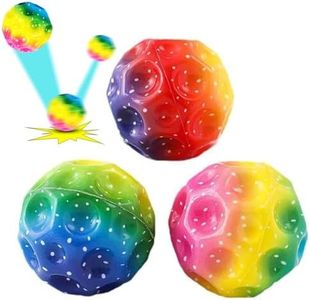Qinsky Balle Rebondissante de Lune,3 Pcs Boules de Lune Balle de Rebond Haut Moon Bouncing Ball Super High Bouncing Ball pour Cadeau de Fête