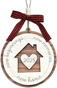 House Warming Gifts for New Home, 2025 Christmas Ornament New Home Essentials Housewariming Decor Gift Hanging Indoor Outdoor Decoration Stocking Stuffers for Teens