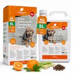 Natural Home Solutions Urine Deterrent & Deodoriser Big Value 5L Refill Urine Stop for Cat And Dog Repellent Stop Cats And Dogs Repeat Marking Indoors And Outdoors 100% Natural Enzyme Urine Destroyer