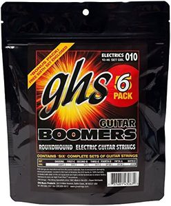GHS Boomers - Corde da chitarra, misura: light / 10-46, confezione da 6