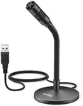 FIFINE Mini Gooseneck USB Microphone for Dictation and Recording,Desktop Microphone for Computer Laptop PC.Plug and Play Great for Skype,YouTube,Gaming, Streaming,Voiceover,Discord and Tutorials-K050