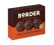 Border Luxury Biscuits - Dark Chocolate Gingers - made with Expertly Sourced Ginger & Rich Chocolate - Box to Share - 255g