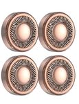 Replacement Heads for Flawless Generation 1 4PCS, Mellbree Facial Hair Remover Replacement Heads Compatible with Finishing Touch Flawless Facial Hair Removal Tool Rose Gold