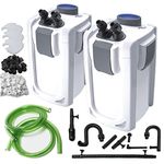 Finest-Filters Aquarium External Canister Filter with UV Steriliser for Fish Tank 1000/1400 / 2000lph (HW-704B (2000l/h + 9w UV))