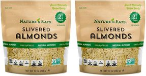 Nature's Eats Blanched Slivered Almonds, Natural, 10 Ounce (Pack of 2)
