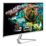 ViewSonic (from USA) 68.58Cm (27 ") FHD IPS Monitor, Premium, Aesthetic Design, Frameless Bezel, Thin Profile & Unique Triangular Stand, 75Hz, Eye Care, 100% sRGB, Flicker Free,HDMI, VGA,-VX2776-SH