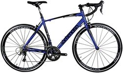 Tommaso Monza Sport Bike Performance Aluminum Road Bike Carbon Shimano Tiagra 24 Speeds Road Bicycle Men Road Bikes for Men Bike Men Women Speed Bike Racing Bike Adult Bike City Bike Blue XL 60cm